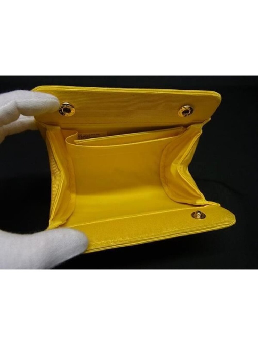 Dior Canvas Mirror Makeup Pouch Multi Yellow - Picture 3 of 5